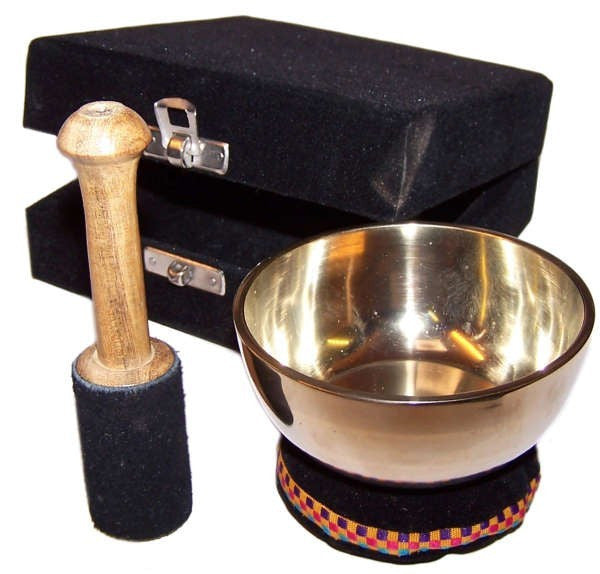 Set Cuenco Tibetano de Latón (9 cm)