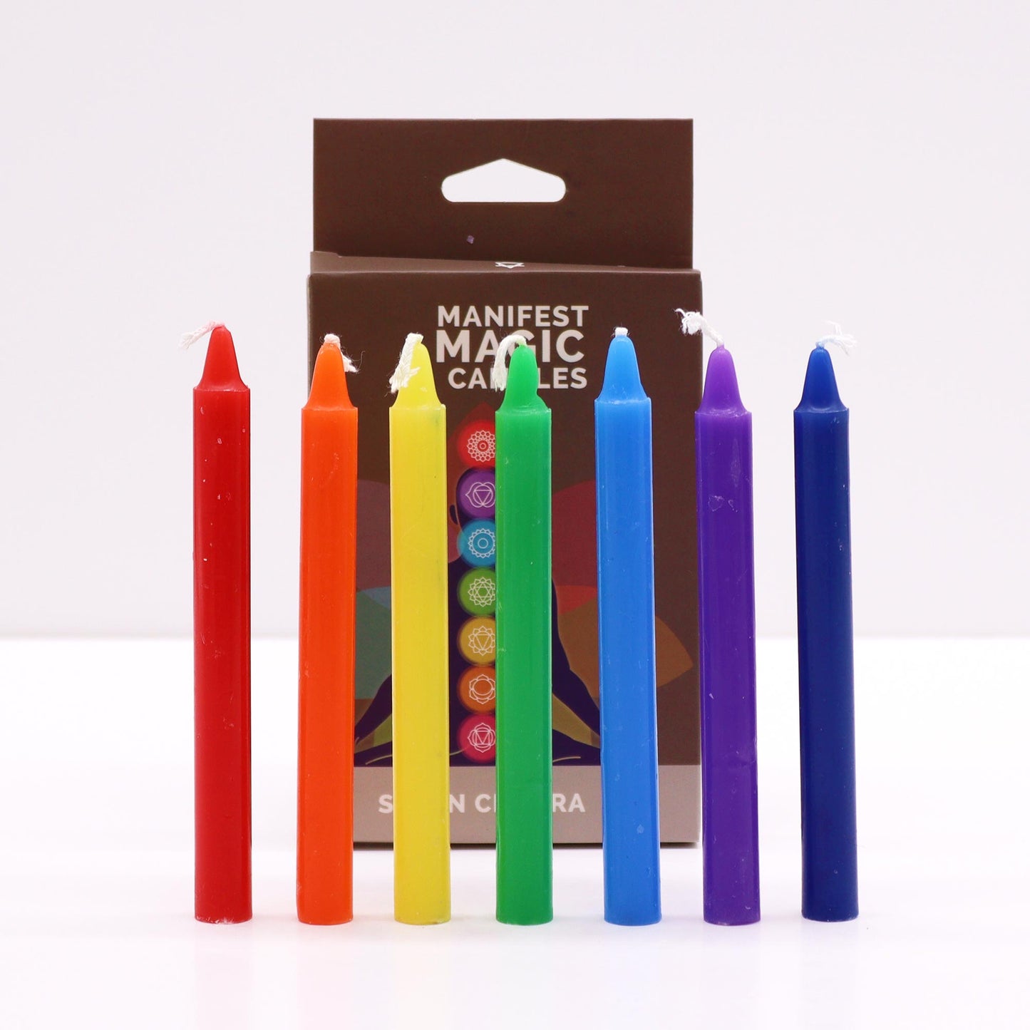 Velas del Manifiesto de los Siete Chakras – Pack de 7 velas