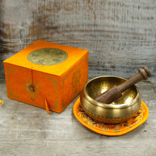 Set Cuenco Tibetano – Cinco Budas (10 cm, 400g)
