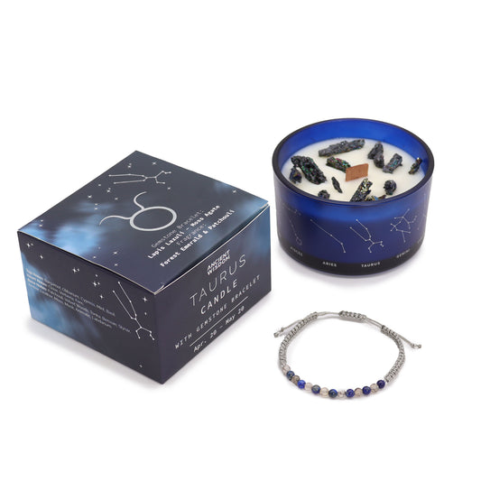 Set Vela de Cristal + Pulsera - Tauro